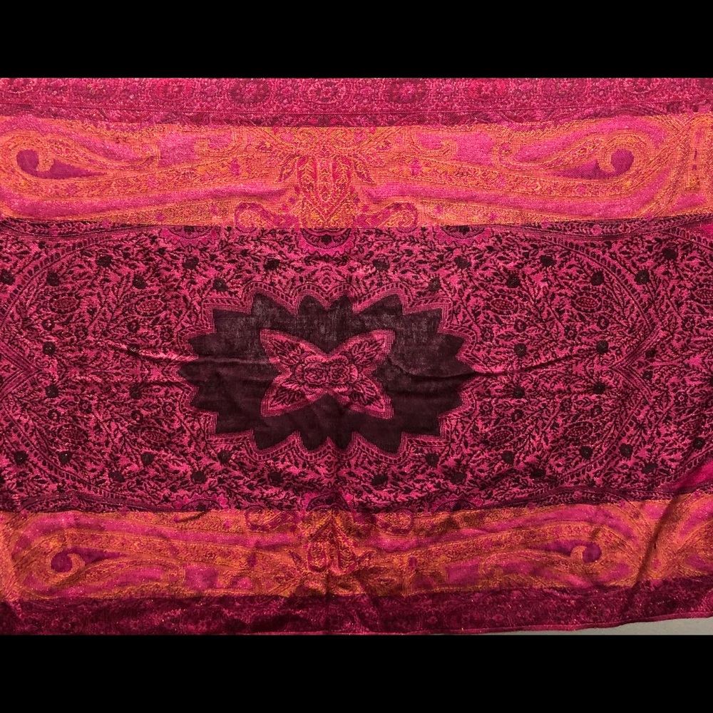 Various Shades of Red Scarf with sparkles